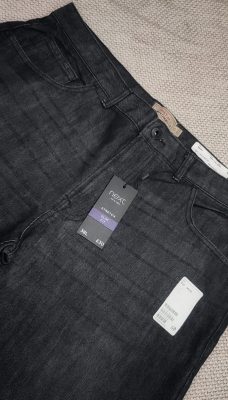 NEXT- Mens Non Streched jeans-Straight Fit - charcol