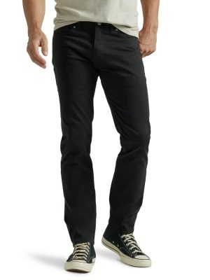 LEE (X-Motion) Mens Stretchable jeans-Slim Straight - Jet Black