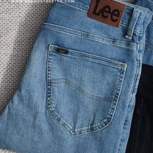 LEE (X-Motion) Mens Stretchable jeans-Slim Straight - Ice Blue